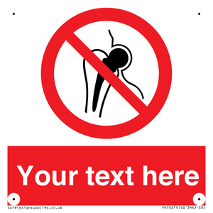 Custom prohibition No metallic implants